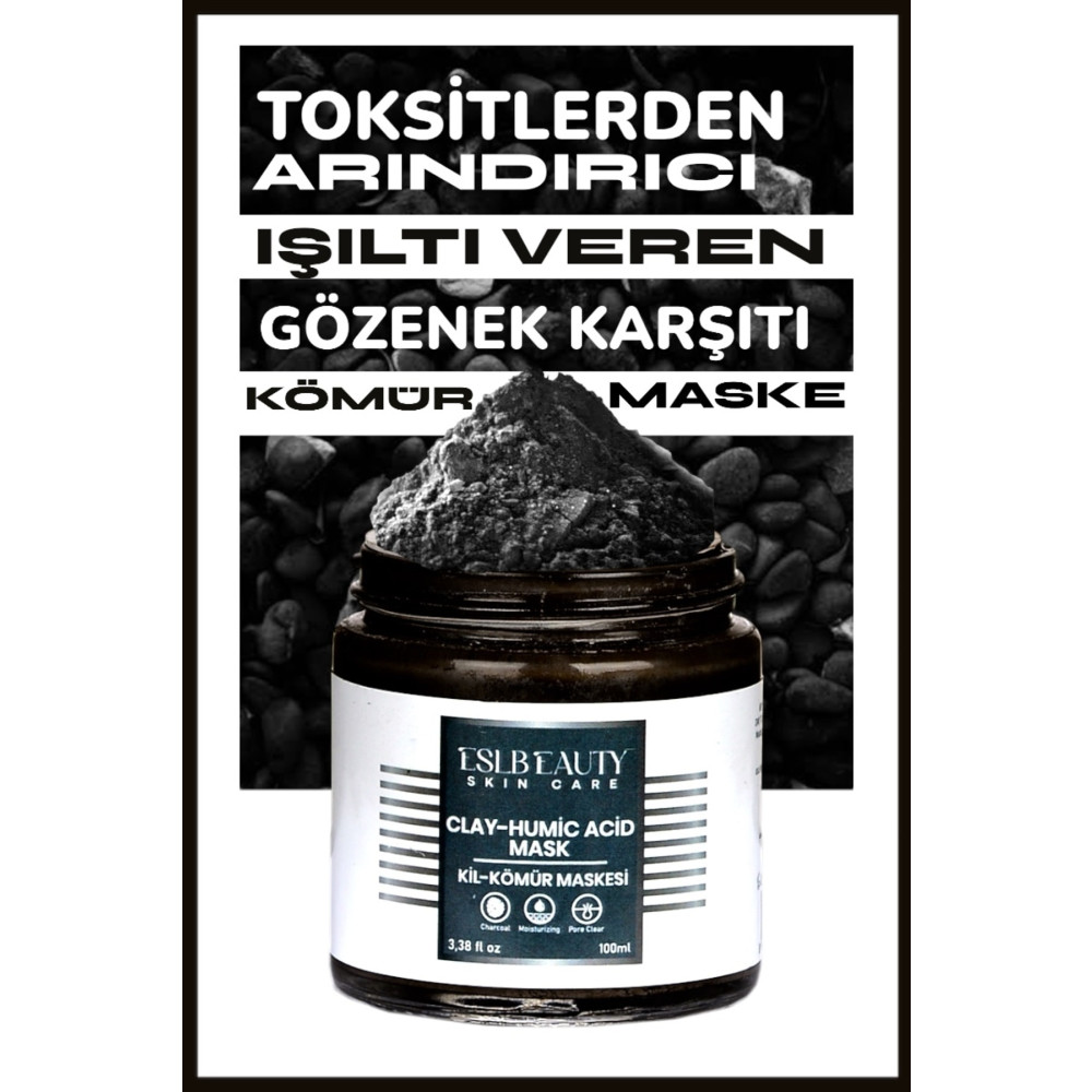 Eslbeauty Charcoal Arındırıcı Siyah Nokta Karşıtı Gözenek Sıkılaştırıcı Işıltı Veren Kil-Kömür Maske 100ml Cilt ve Yüz Bakımı Fiyatı
