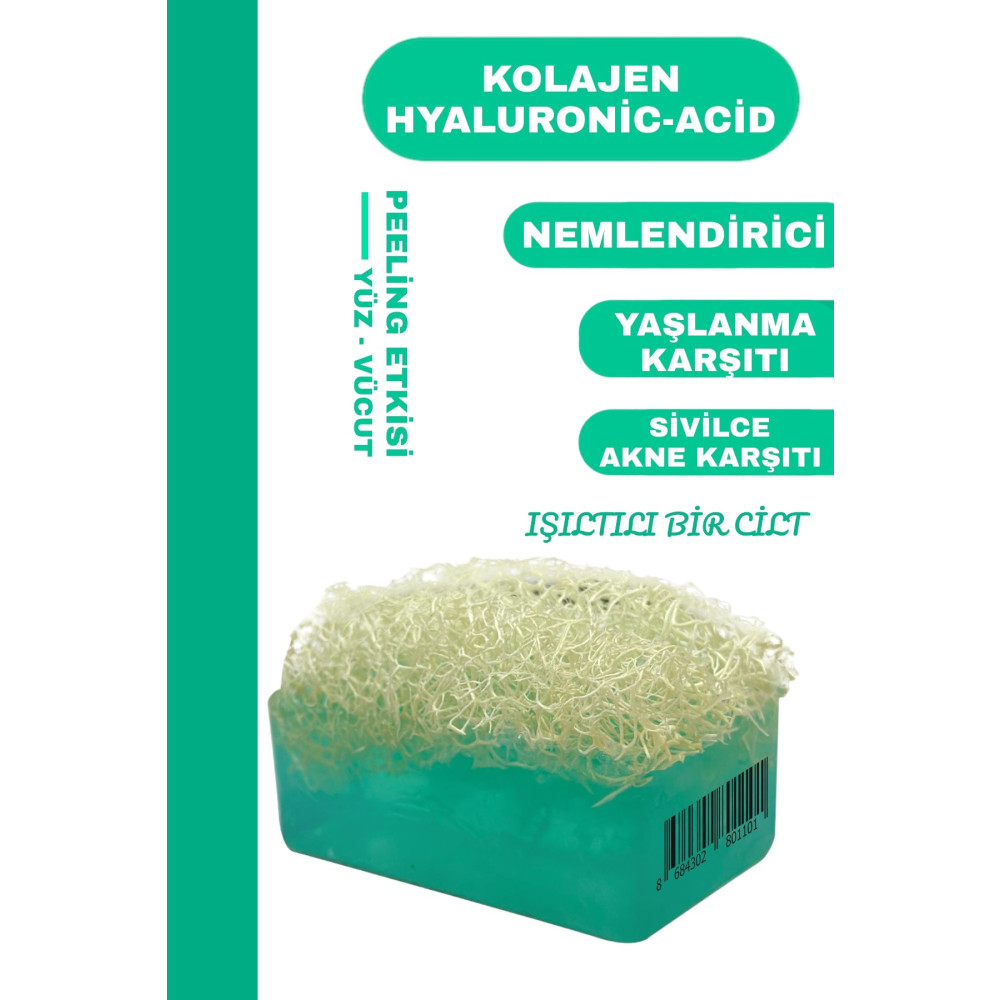 Eslbeauty Doğal Peeling Etkili Yaşlanma Karşıtı Nemlendirici Kolajen - Hyaluronic Acid Lifli Sabun 125 gr Vücut Bakımı Fiyatı