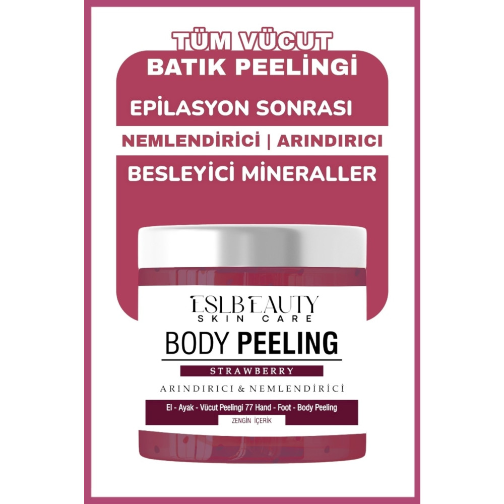 Eslbeauty Vücüt Peelingi Epilasyon Öncesi Sonrası Batık & Çilek Bacak Onarıcı Besleyici Arındırıcı 250ml Vücut Bakımı Fiyatı