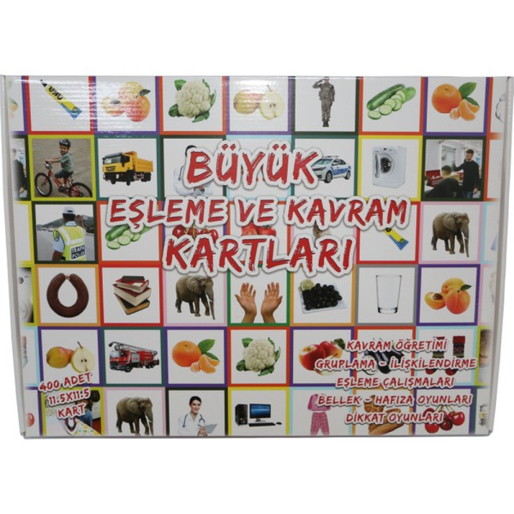 Eşleme ve Kavram Kartları 400 Kart Okul Öncesi Eğitici & Öğretici Kitaplar Fiyatı