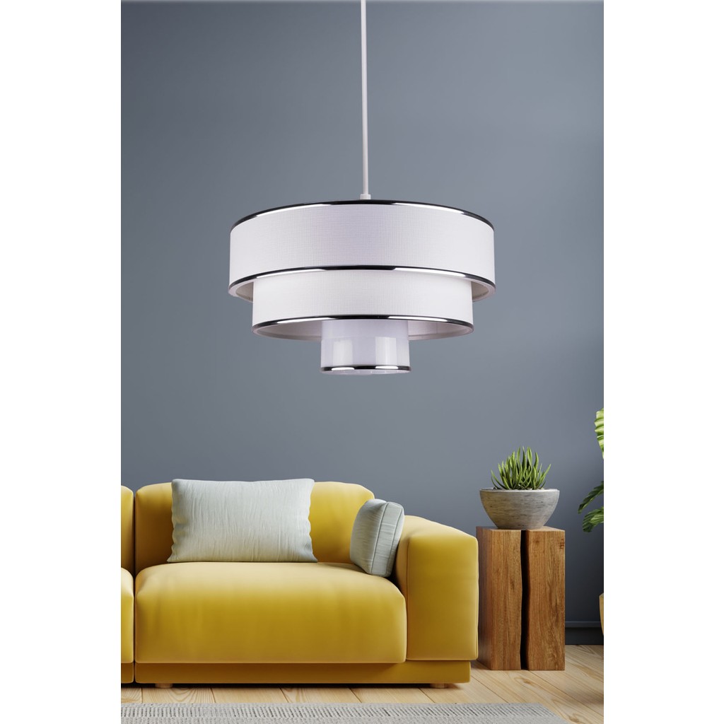Eslight Myk Spor Sarkıt Avize Modern Beyaz Renk 30 cm Genişlik 15 cm Yükseklik Avize Fiyatı