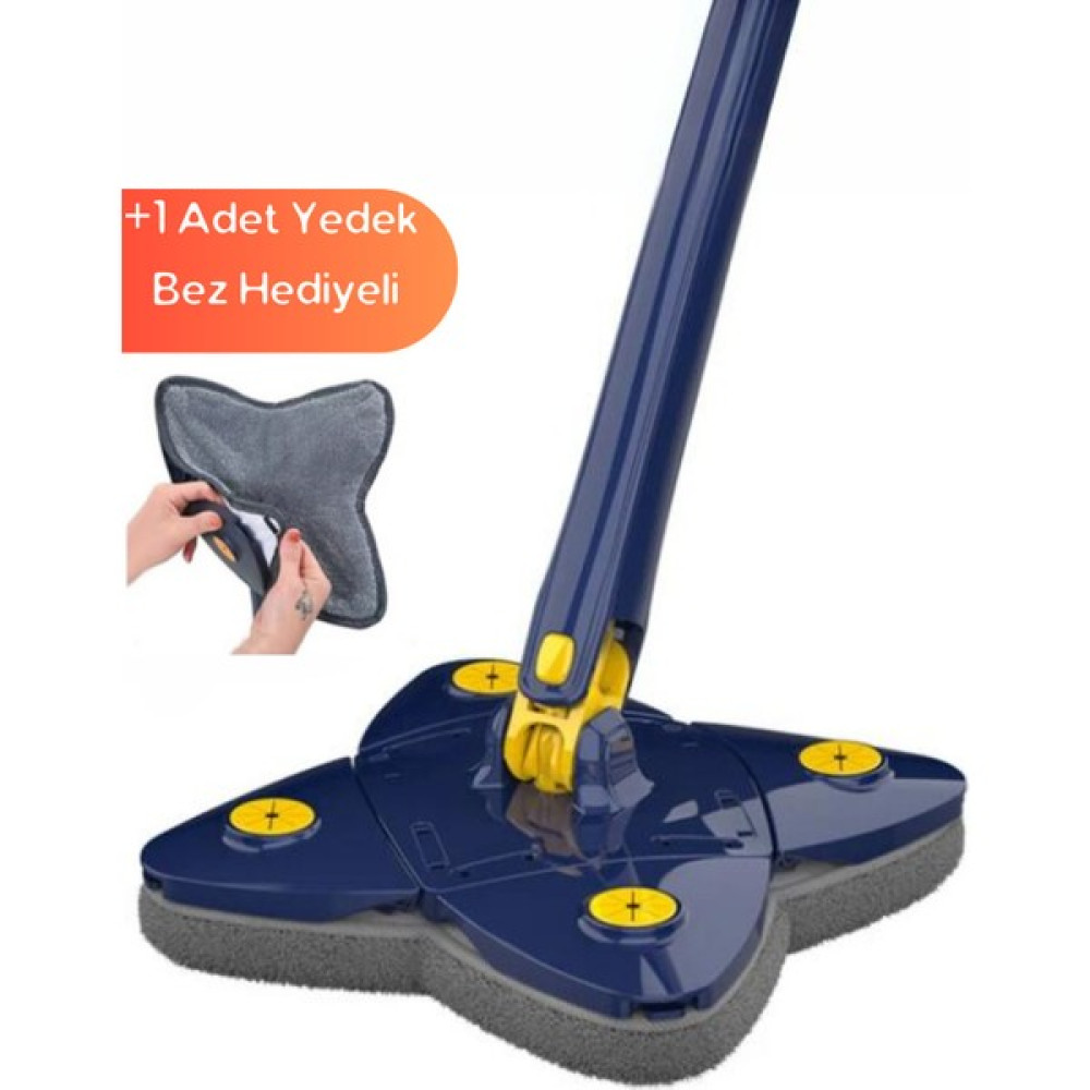 Esnaf Dede Deterjan Hazneli , Sıkmalı Kare Mop Cam , Ahşap , Fayans ve Yer Döşemesi + 1 Mikrofiber Yedek Bez Temizlik Malzemeleri Fiyatı