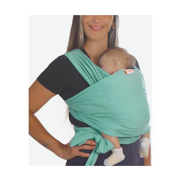 Esnek Wrap Sling Bebek Taşıma Şalı Yazlık Pamuklu Kumaş - Su Yeşili Diğer Fiyatı