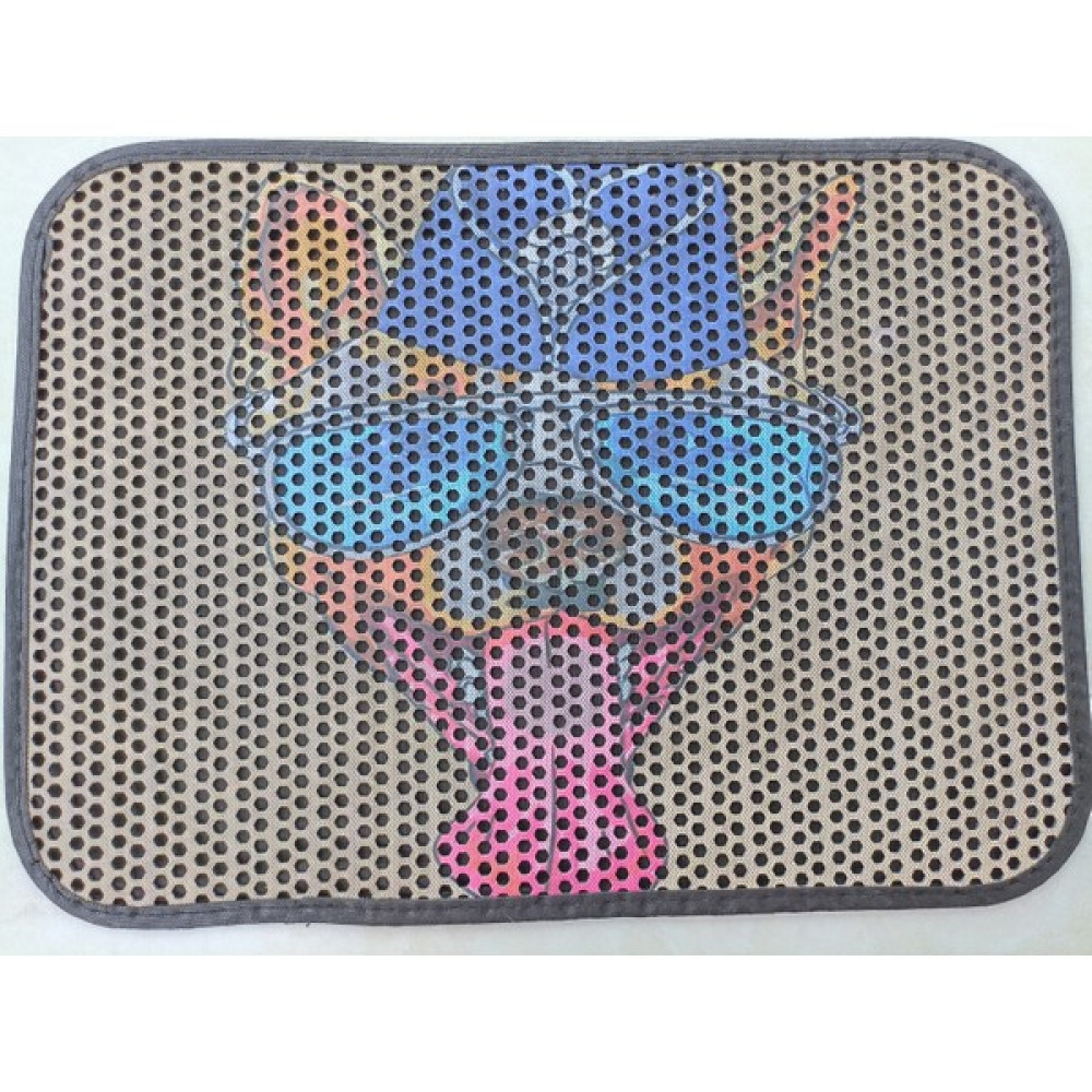 Esnima Renkli Elekli Desenli Kedi Tuvalet Önü Kum Paspası 60X45 cm Yıkanabilir Kum Toprak Toplayıcı - Mor Evcil Hayvan Ürünleri Fiyatı