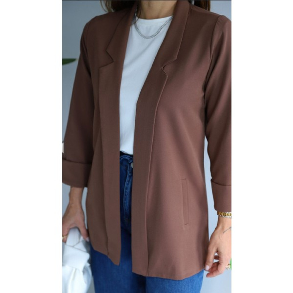 Esnoa Kadın Atlas Kumaş Astarsız Duble Kol Blazer Ceket Bayan Ceket Fiyatı
