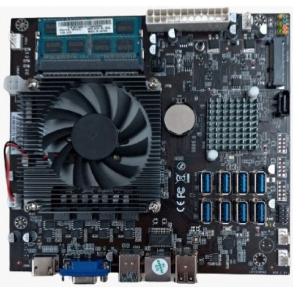 Esonic 8li Mining Intel B75 Anakart Işlemci 4gb Ram Fan Anakart Fiyatı
