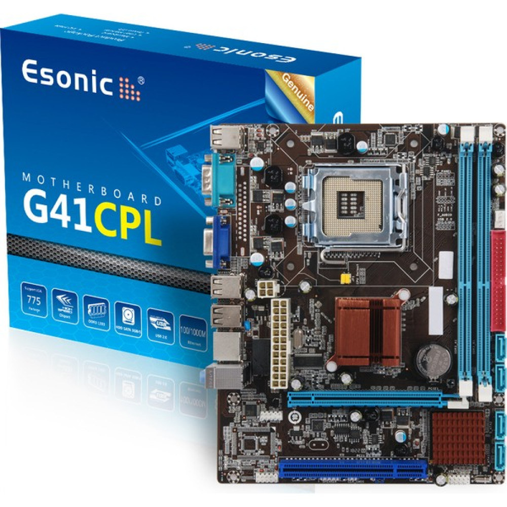 Esonic G41CPL Intel G41 1333MHZ Ddr3 Soket 775PIN Matx Anakart Anakart Fiyatı
