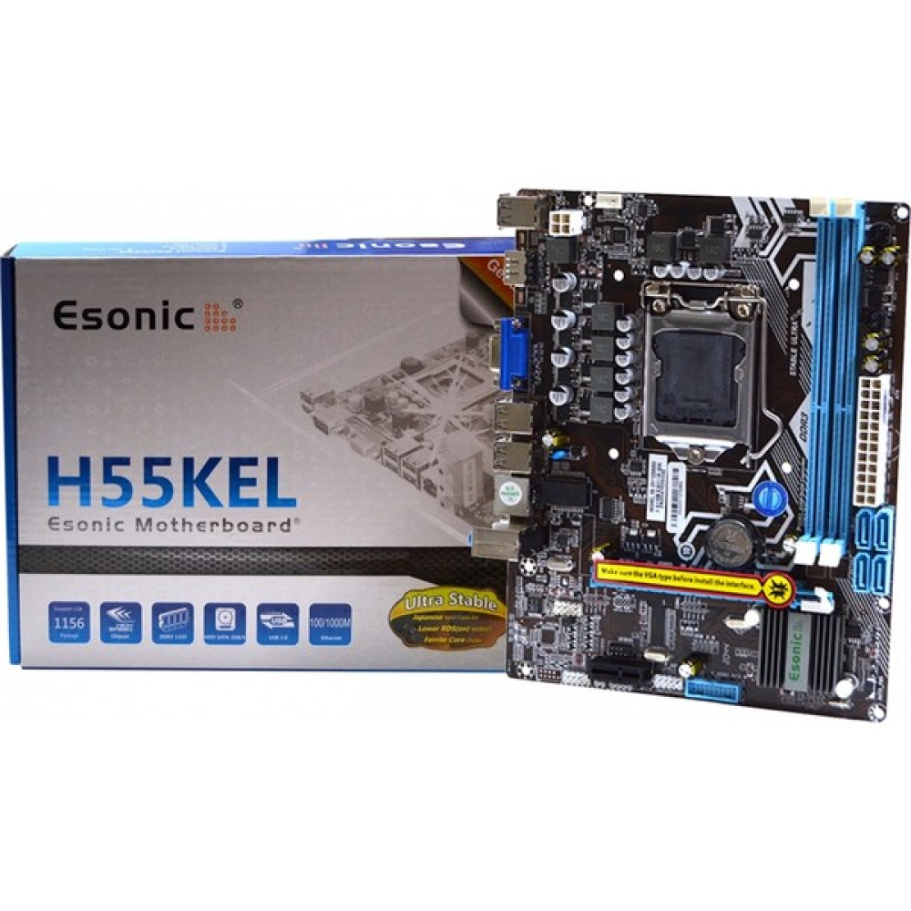 Esonic H55-KEL Intel H55 1333 MHz DDR3 Soket 1156 mATX Anakart Anakart Fiyatı