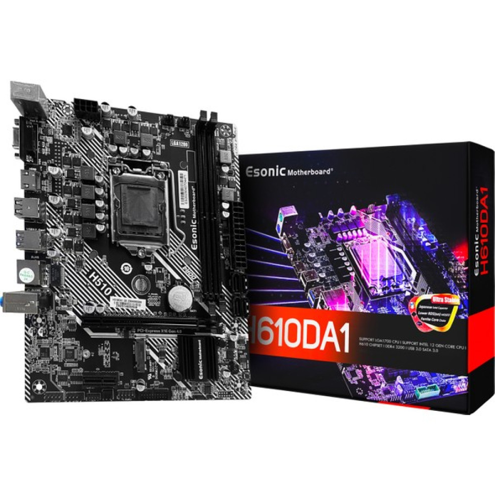 Esonic H610DA1 Intel 1700PIN 12.Nesil Ddr4 2xm.2 Slotlu Mikro Atx Anakart Anakart Fiyatı