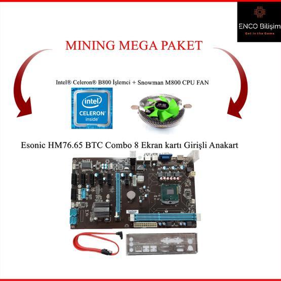 ESonic HM76 65 BTC Intel HM76 1600MHz Soket 988 Anakart