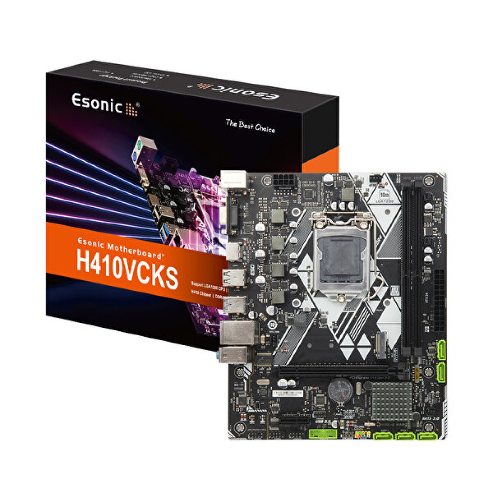 Esonic Pro H410M Intel H410 Soket 1200 2400/2666 MHz Ddr4 mATX Anakart Anakart Fiyatı