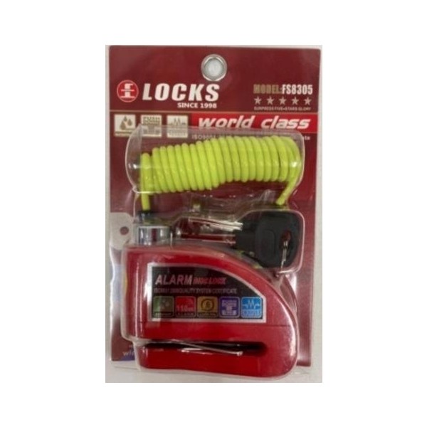 Espada World Class Locks 110 Db Kırmızı Alarmlı Disk Kilidi Diğer Fiyatı