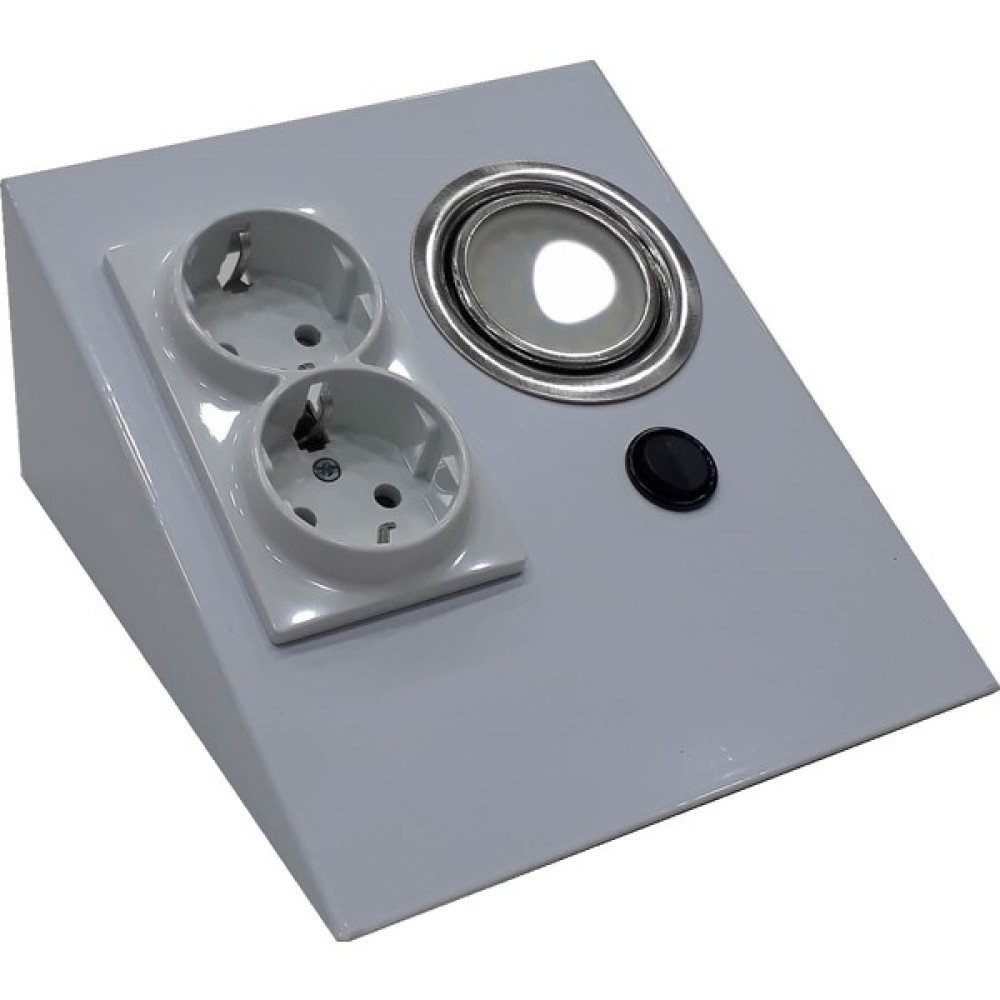 Espar Dolap Tezgah Altı Beyaz Metal Led Aydınlatmalı Priz - Gri Prizler Fiyatı