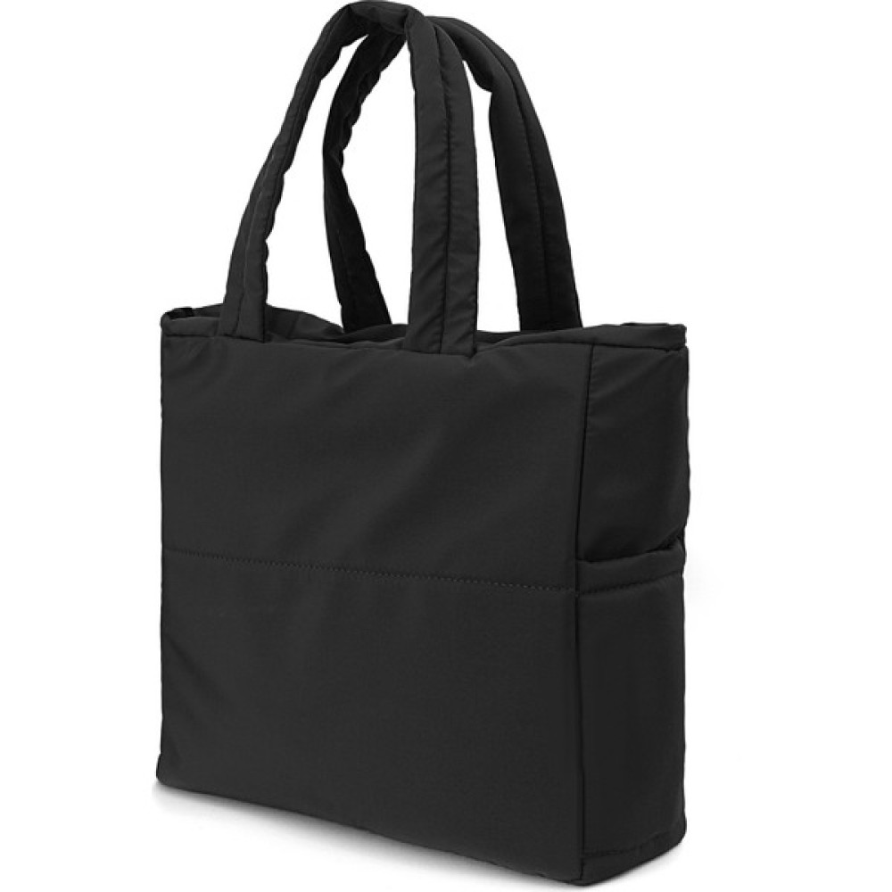 Espardile Fermuarlı Puf Şişme Büyük Boy Omuz ve Kol Siyah Renk Kadın Çanta Shopper Big Bag Bayan Çanta ve Cüzdan Fiyatı