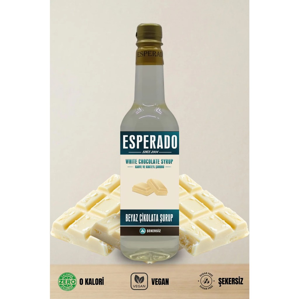 Esperado Beyaz Çikolata Aromalı Şurup - Şekersiz - Zero - 750 ml - Cafe Crema Diğer Fiyatı