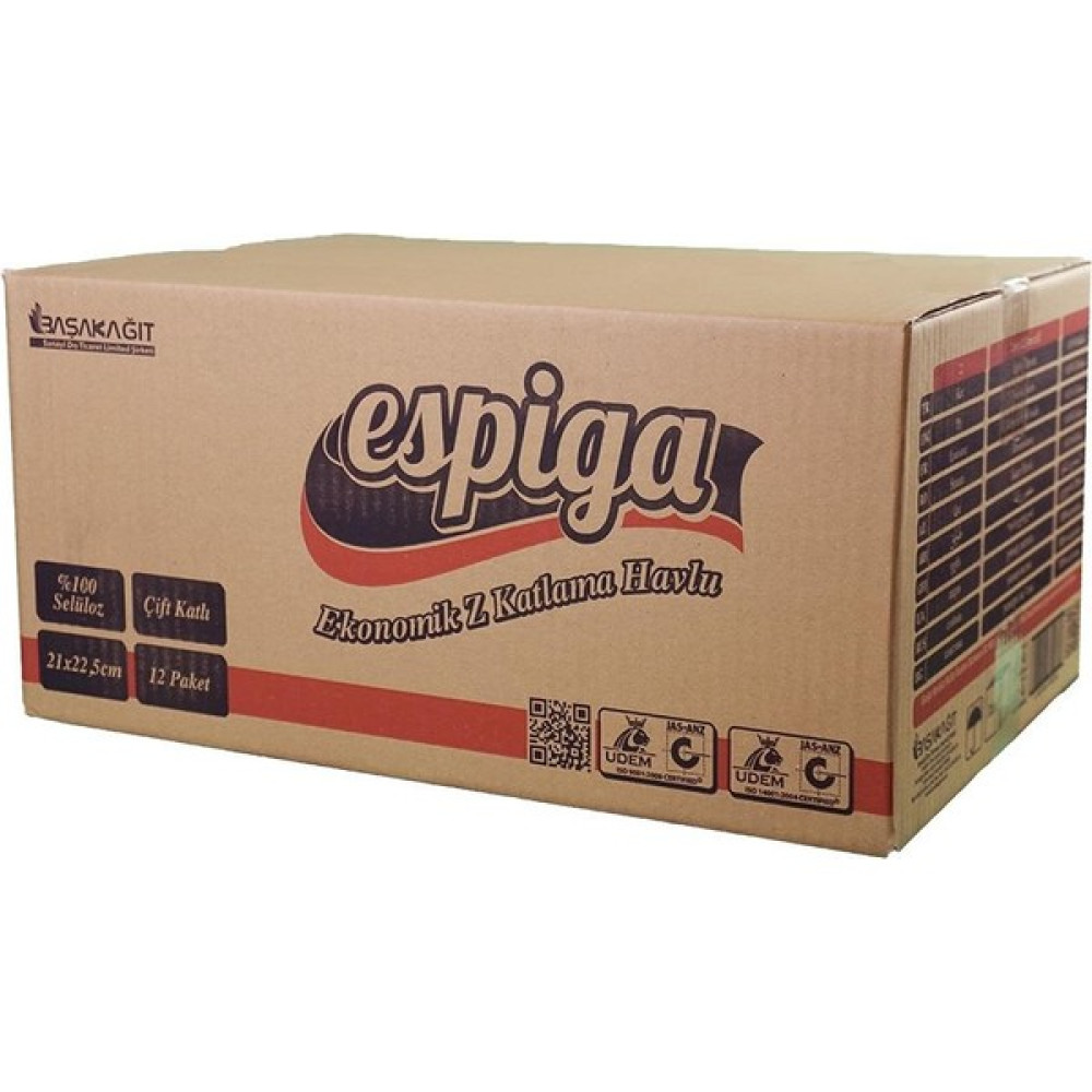 Espiga Z Katlama Havlu 12 Paket - Beyaz Kağıt Havlu Fiyatı
