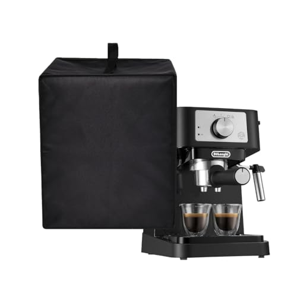 Espresso Machine Dust Cover Heavy Duty Heat Resistant Waterproof Protective Coffee Machine Cover Case Compatible with De'Longhi Stilosa Manual Espresso Machine EC260BK