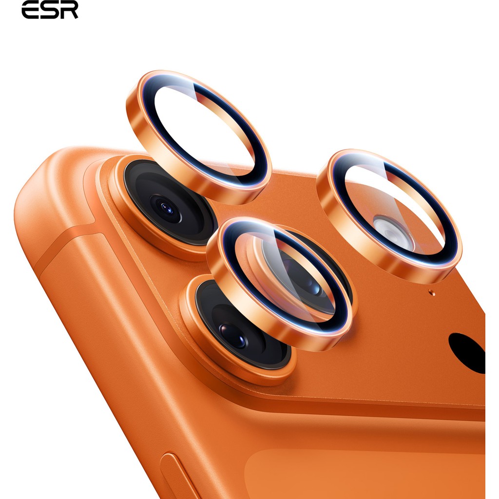 ESR Armorite Kamera Lens Koruyucu – iPhone 17 Pro/pro Max, 16 Pro/pro Max, 15 Pro/pro Max, 14 Pro/pro Max (Turuncu) - Turuncu Cep Telefonu Fiyatı