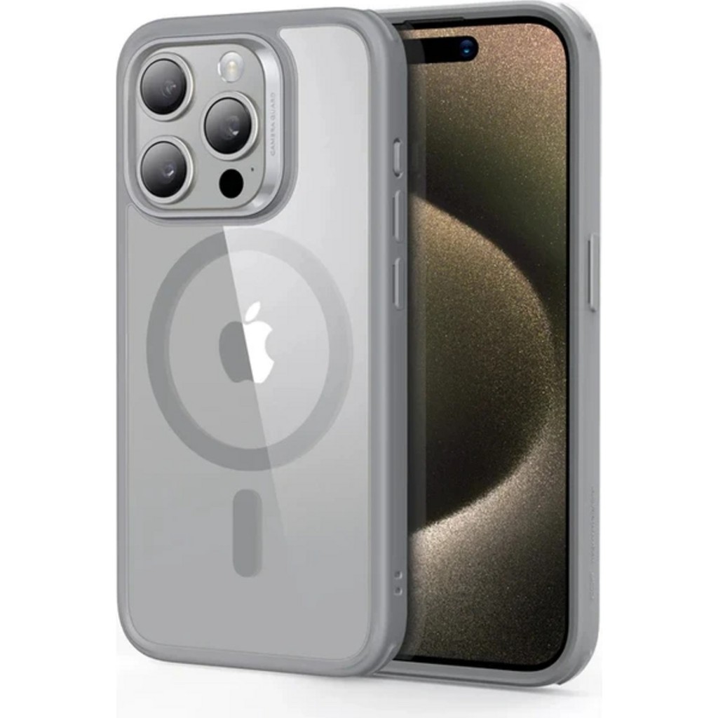 Esr Iphone 15 Pro Max Halolock Mag Safe Hybrid Silikon Kılıf - Şeffaf Gri Diğer Fiyatı