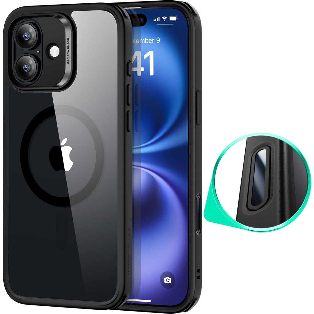 Esr Iphone 16 Halolock Magsafe Classic Hybrid Silikon Kılıf- Kamera Kontrol Buton - Şeffaf Siyah Cep Telefonu Kılıfı Fiyatı