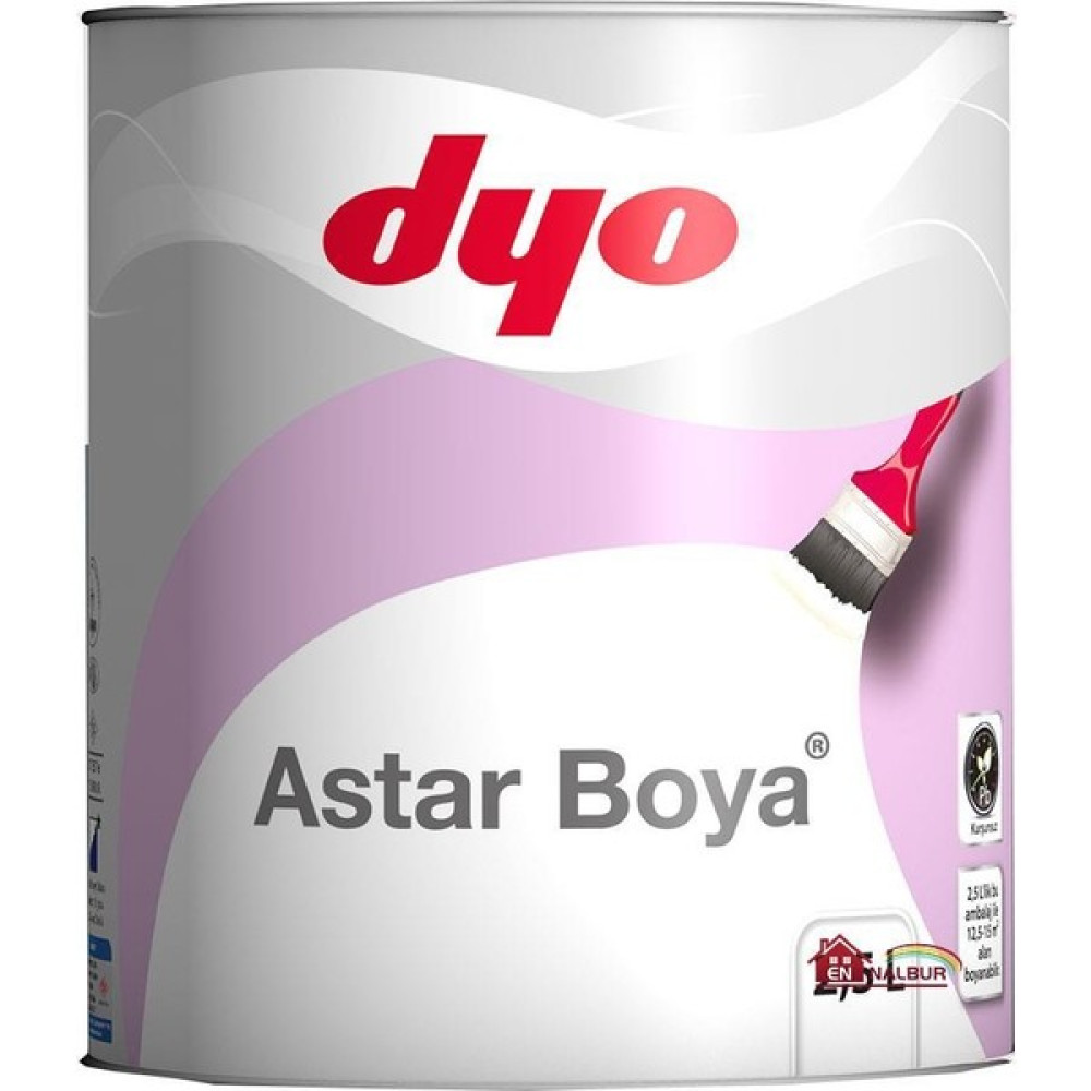 Esra Store Dyo Sentetik Astar Boya 2,5 Litre Beyaz İç Cephe Duvar Boyası Fiyatı