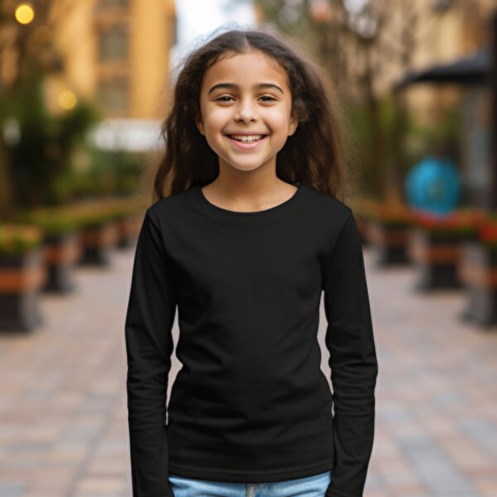 Esra Yakar Çocuk Regular Fit Bisiklet Yaka Penye Uzun Kollu Tişört Kız Çocuk T-shirt Fiyatı