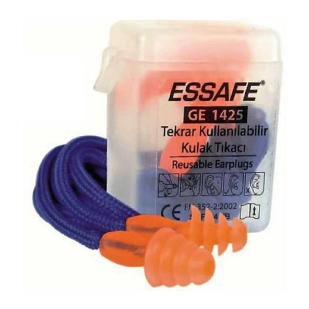 Essafe Ge-1425 Cam Tıpı Iplı Kutulu Kulak Tıkacı Kulak Koruma Ekipmanı Fiyatı