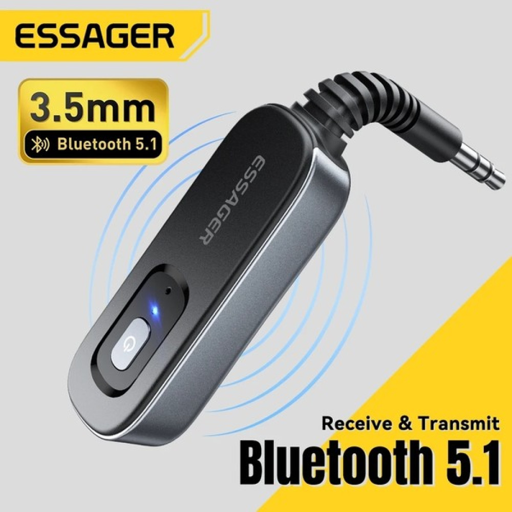 Essager BT10 Bluetooth 5.1 Çevirici Adaptör CE/FC/ROHS Lisanslı Araba Müzik Kulaklık Hoparlör Verici Alıcı Kablosuz 3.5mm Jack Çok Fonksiyonlu İkil... Cep Telefonu Araç Kiti Fiyatı