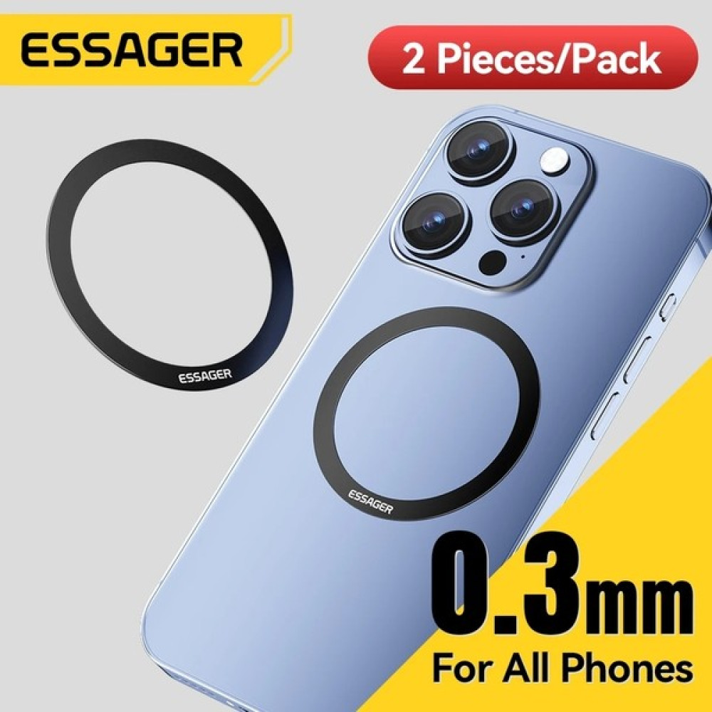 Essager Mıknatıslı Manyetik Magsafe Metal Halka CE/FC/ROHS Lisanslı Aparatı Kablosuz Şarj için 2 Adet Tüm Telefonlara Uyumlu Cep Telefonu Aksesuarı Fiyatı