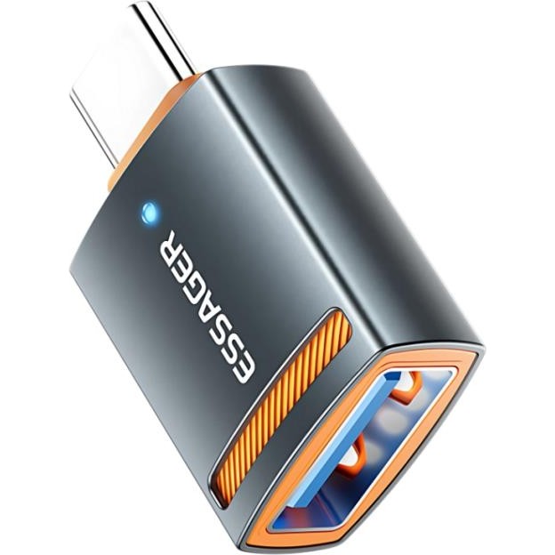 Essager Type-C To USB Otg Dönüştürücü Adaptör, 5 Gbps Veri Aktarım, Mini Type C Çevirici, Klavye, Mouse Çevirici - Gri Klavye - Mouse Fiyatı