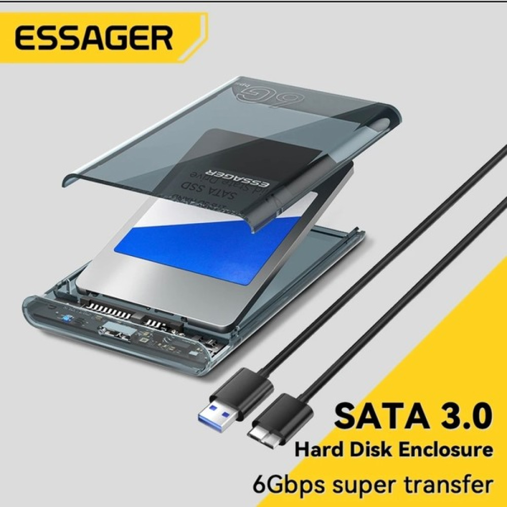 Essager Usb 3.0 SSD Sata HDD Kutusu 6Gbps Hızlı Yeni Nesil - Gümüş SSD / Solid State Drive Fiyatı