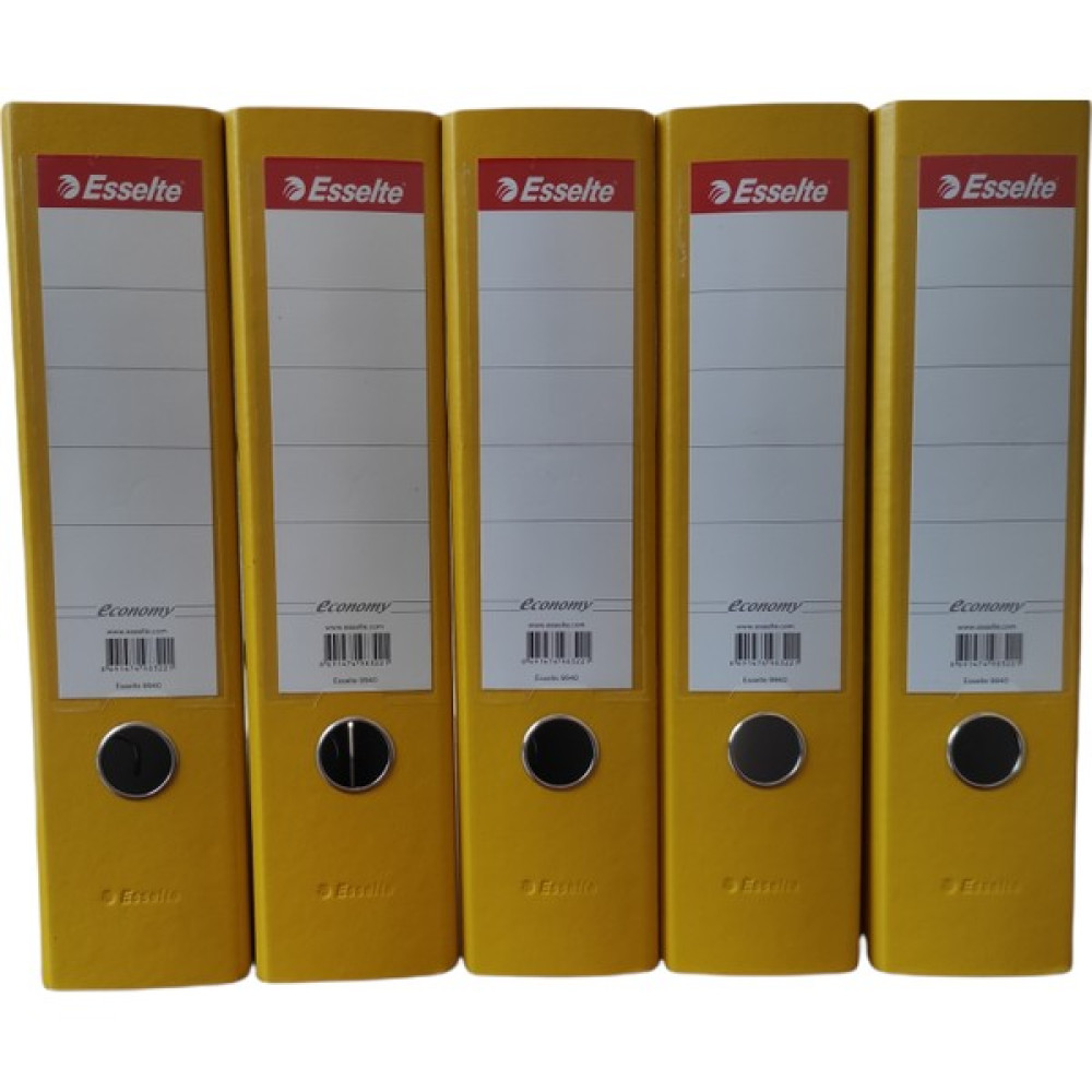 Esselte 9940 Plastik Geniş Klasör Sarı 5'li Klasör Fiyatı