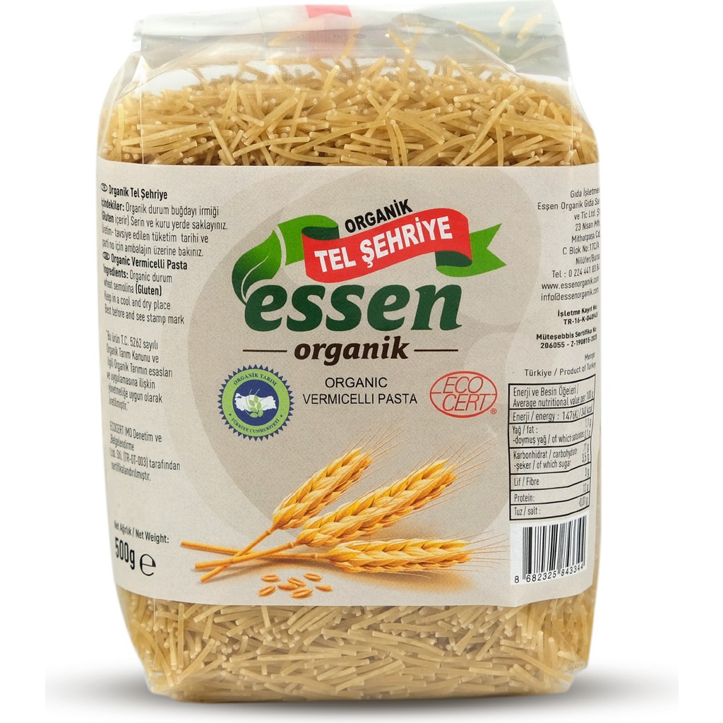 Essen Organik Tel Şehriye 500gr Makarnalar Fiyatı