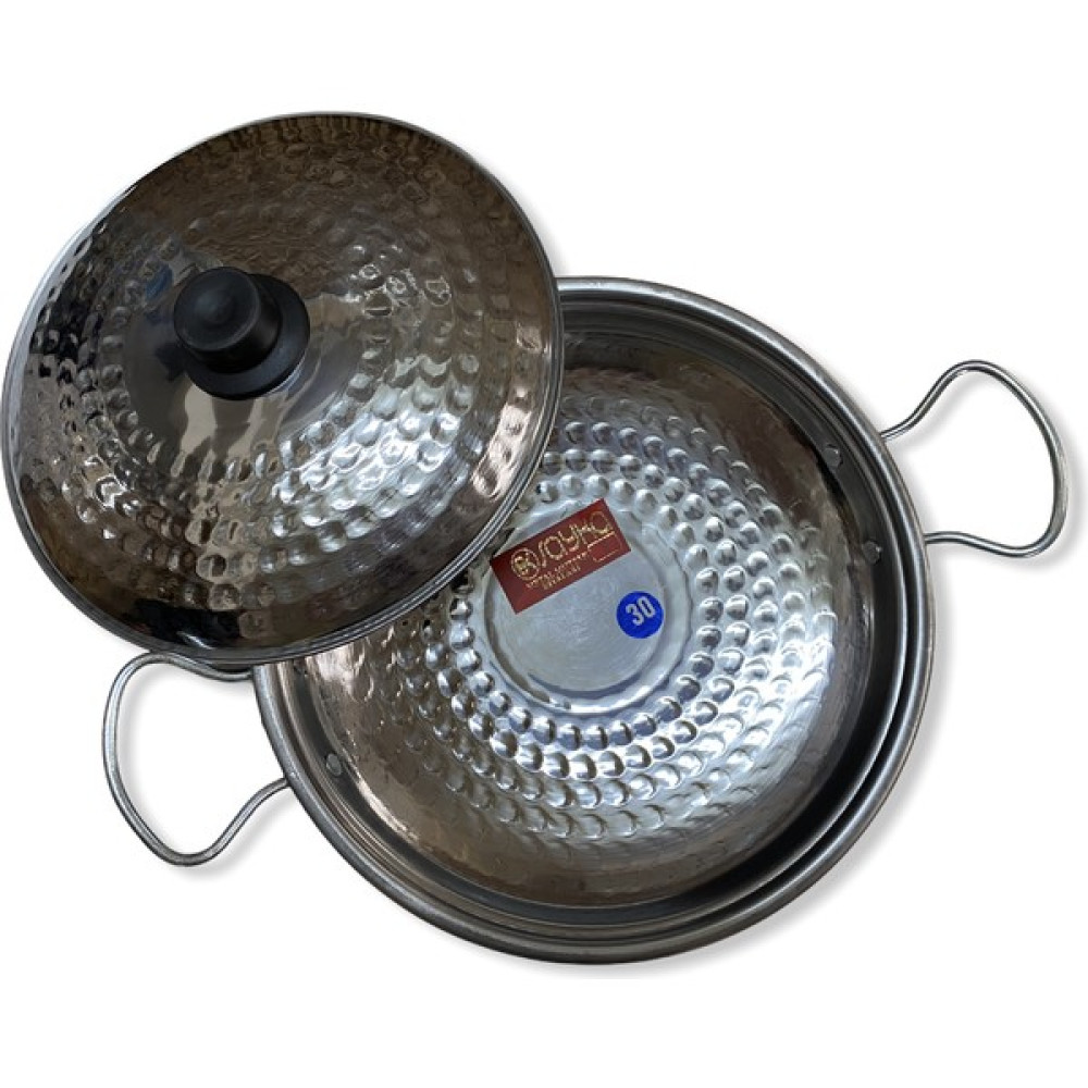 Essen Ticaret Kapaklı Kavurma Sacı 30 cm Paslanmaz Krom Tavalar Fiyatı