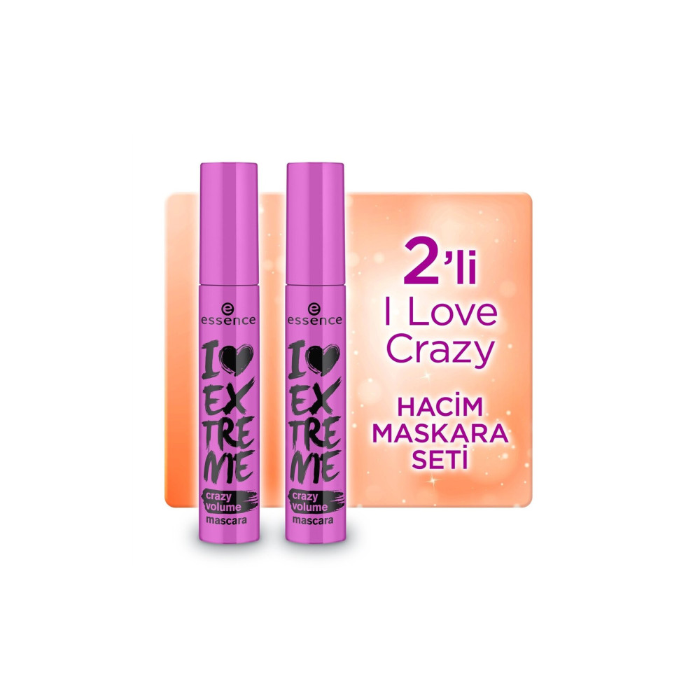 Essence I Love Extreme Crazy Hacim Maskara 2li Rimeller / Maskaralar Fiyatı