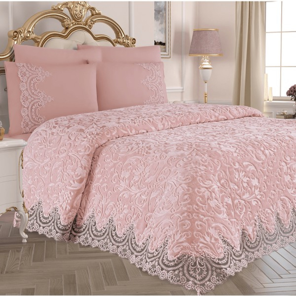 Essevim Merissa Battaniye Seti Pudra - 240 x 250 cm Battaniye Fiyatı