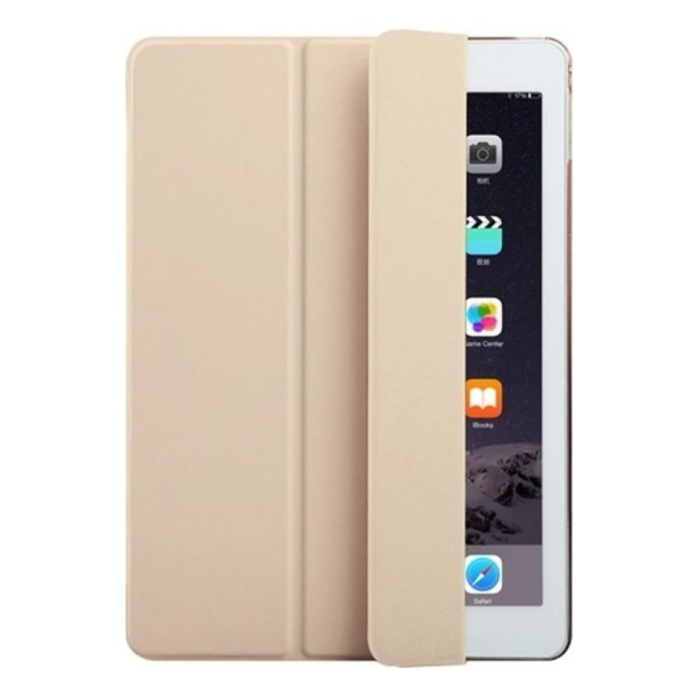 EssLeena Apple iPad Pro 4. Nesil (2020) 12.9" Kılıf + Kalem Uyku Modlu Smart Cover Katlanabilir Standlı Kapaklı Tablet Kılıfı Gold Tablet Kılıfı Fiyatı