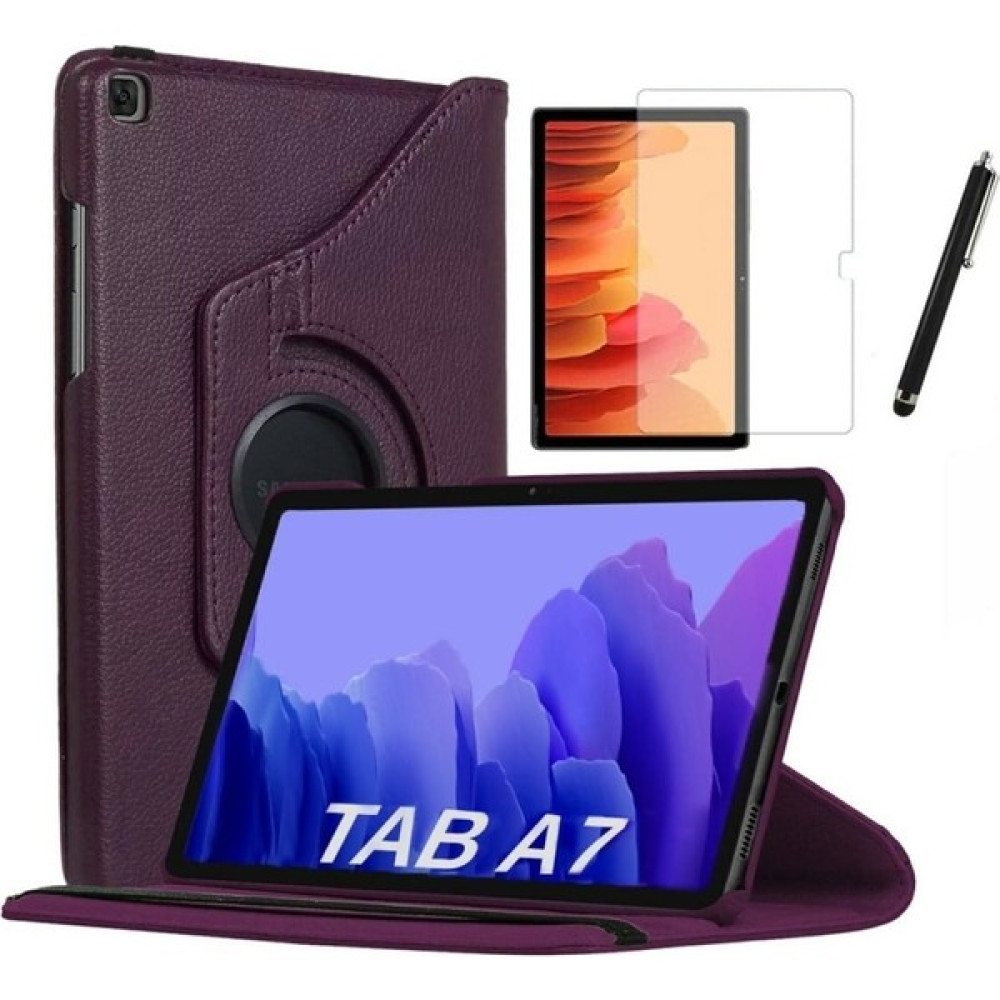 Essleene Ipad 10.2 Inç 8.nesil Uyumlu 360 Dönebilen Tablet Kılıfı + Ekran Koruyucu + Kalem Mor Tablet Kılıfı Fiyatı