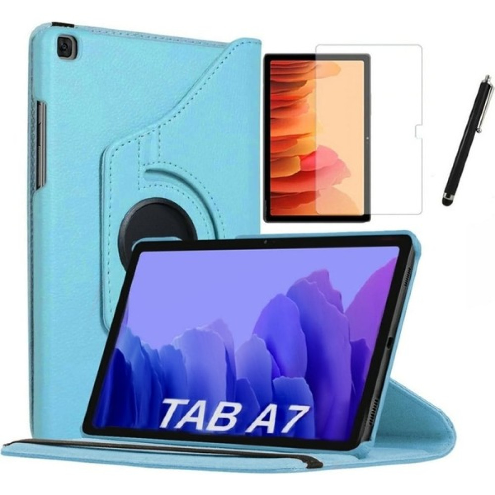 Essleene Ipad 10.2 Inç 8.nesil Uyumlu 360 Dönebilen Tablet Kılıfı + Ekran Koruyucu + Kalem Turkuaz Tablet Kılıfı Fiyatı
