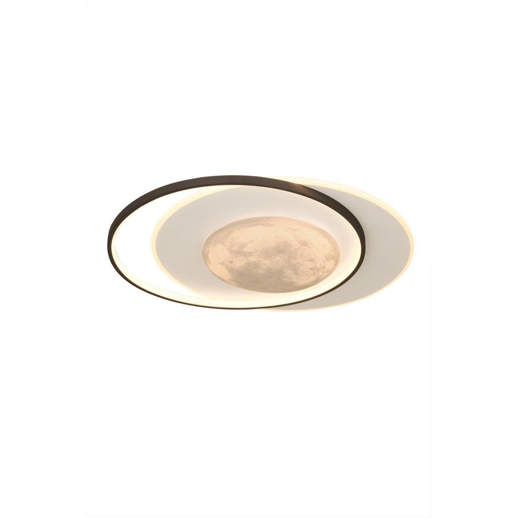 ESSLİGHT DOLUNAY 50 CM PLAFONYER LED AVİZE 3 RENK IŞIK MODLU (BEYAZ SARI GÜN IŞIĞI) MODERN DEKORATİF AYDINLATMA - Beyaz Avize Fiyatı