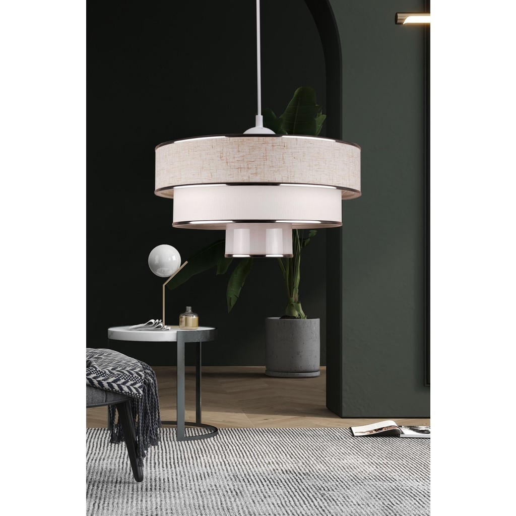 Esslight Eslight Myk Spor Sarkıt Avize Modern Tasarım Kum Beji Renk 30 cm Genişlik 15 cm Yükseklik Avize Fiyatı
