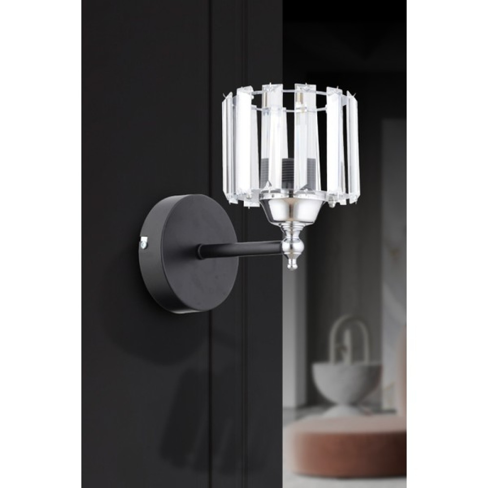 Esslight Rüzgar Modern Kristal Başlıklı Aplik - Krom Aplikler Fiyatı