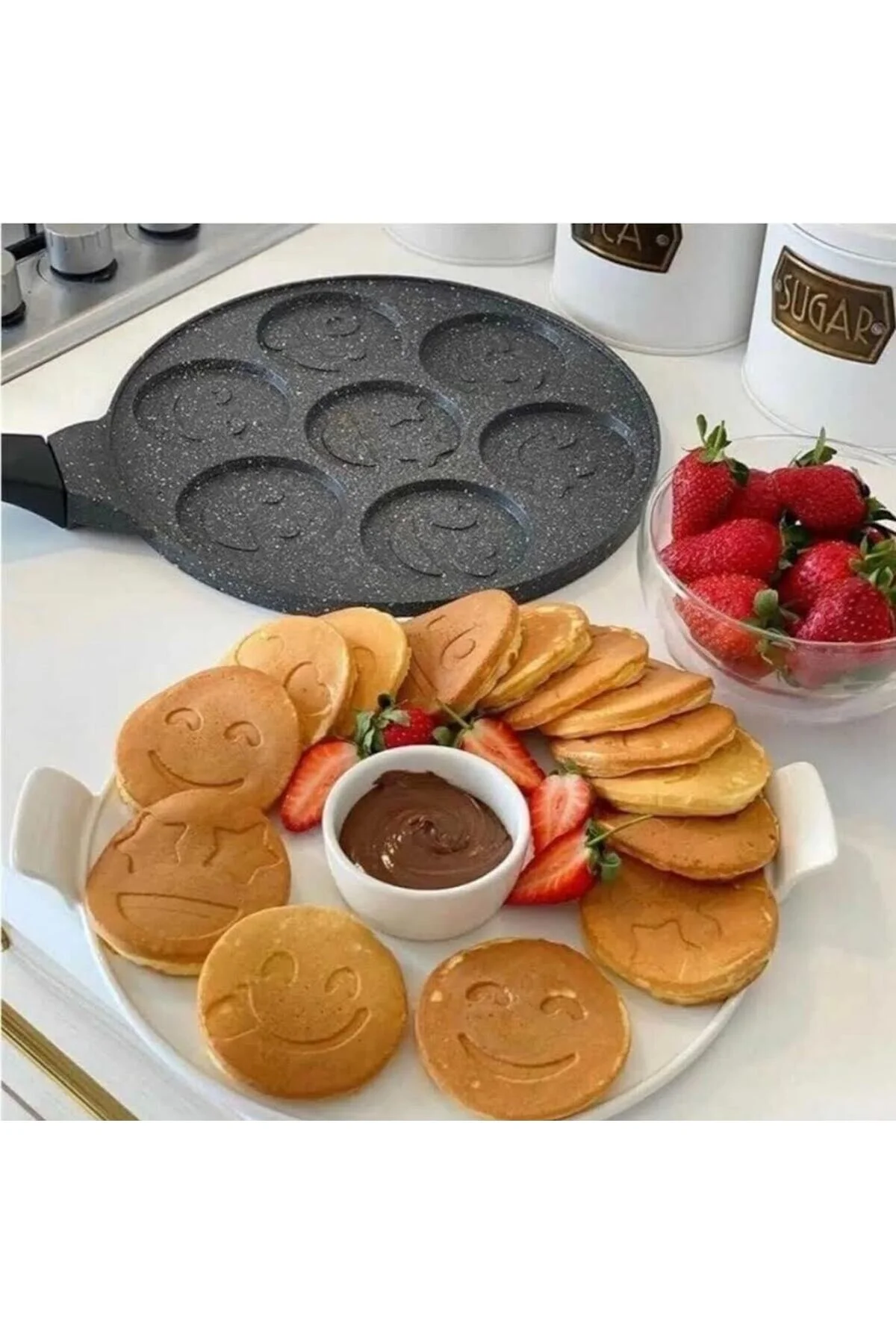 Esta Yüz Emojelı Pankek Tava" Kek Kalıpları Fiyatı