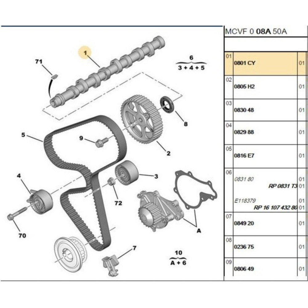Estaş Eksantrik Mili 206 307 Focus Fiesta 1,4hdı Dw4 (EST14049-0801CY) Oto Boyaları Fiyatı