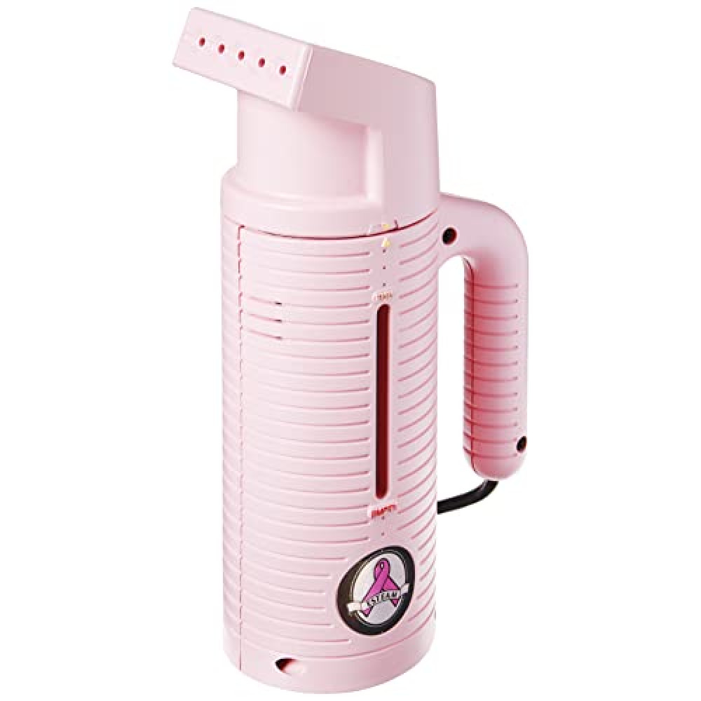 ESTEAM Personal Hand Held Steamer with Converter Kit and 4 Adapter Plugs (Pink Series), 120 Volt