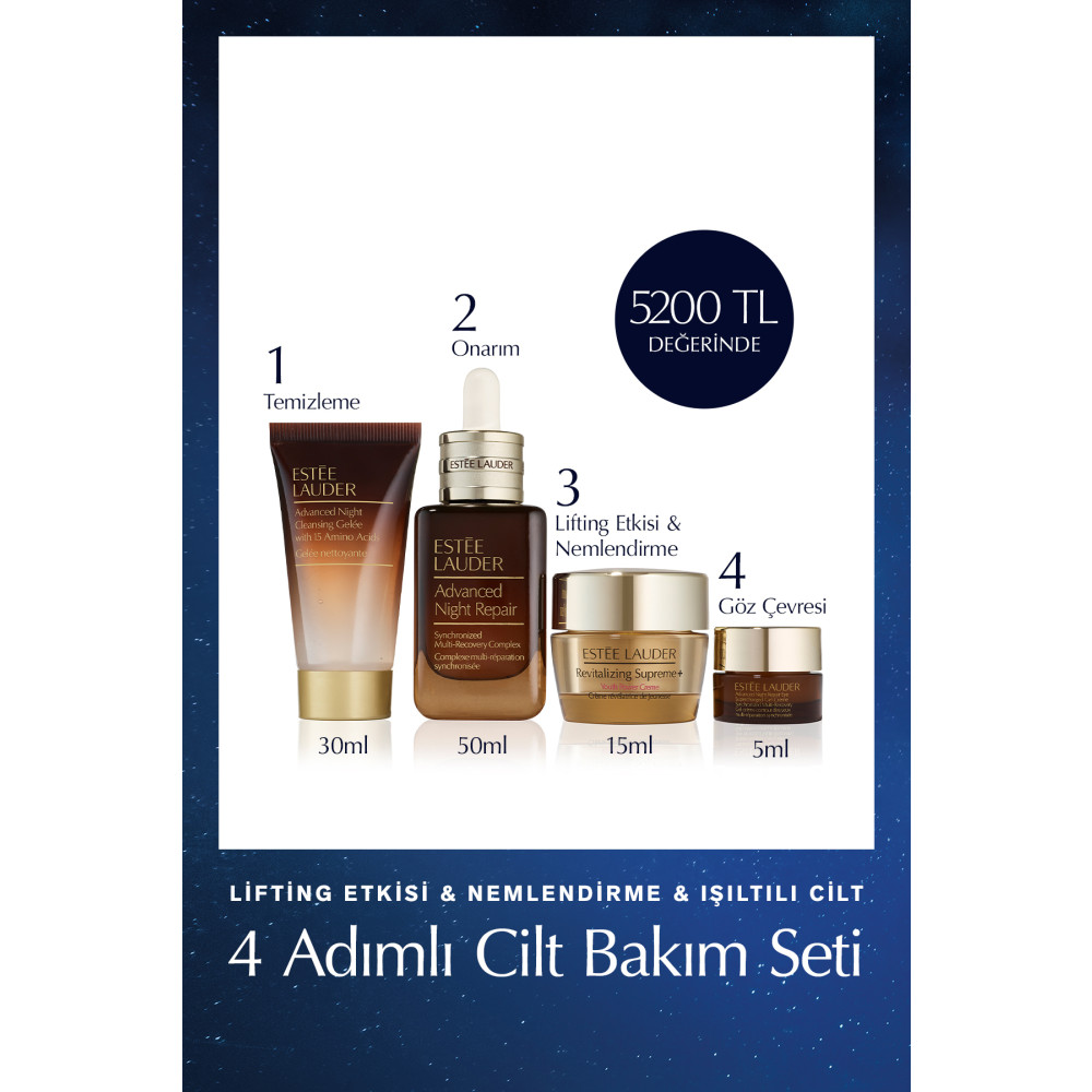 Estee Lauder Advanced Night Repair 4lü Set Onarıcı Lifting Etkili Kolajen Üretimine Yardımcı 50ml+15ml+30ml+5ml Cilt Temizleme ve Peeling Fiyatı