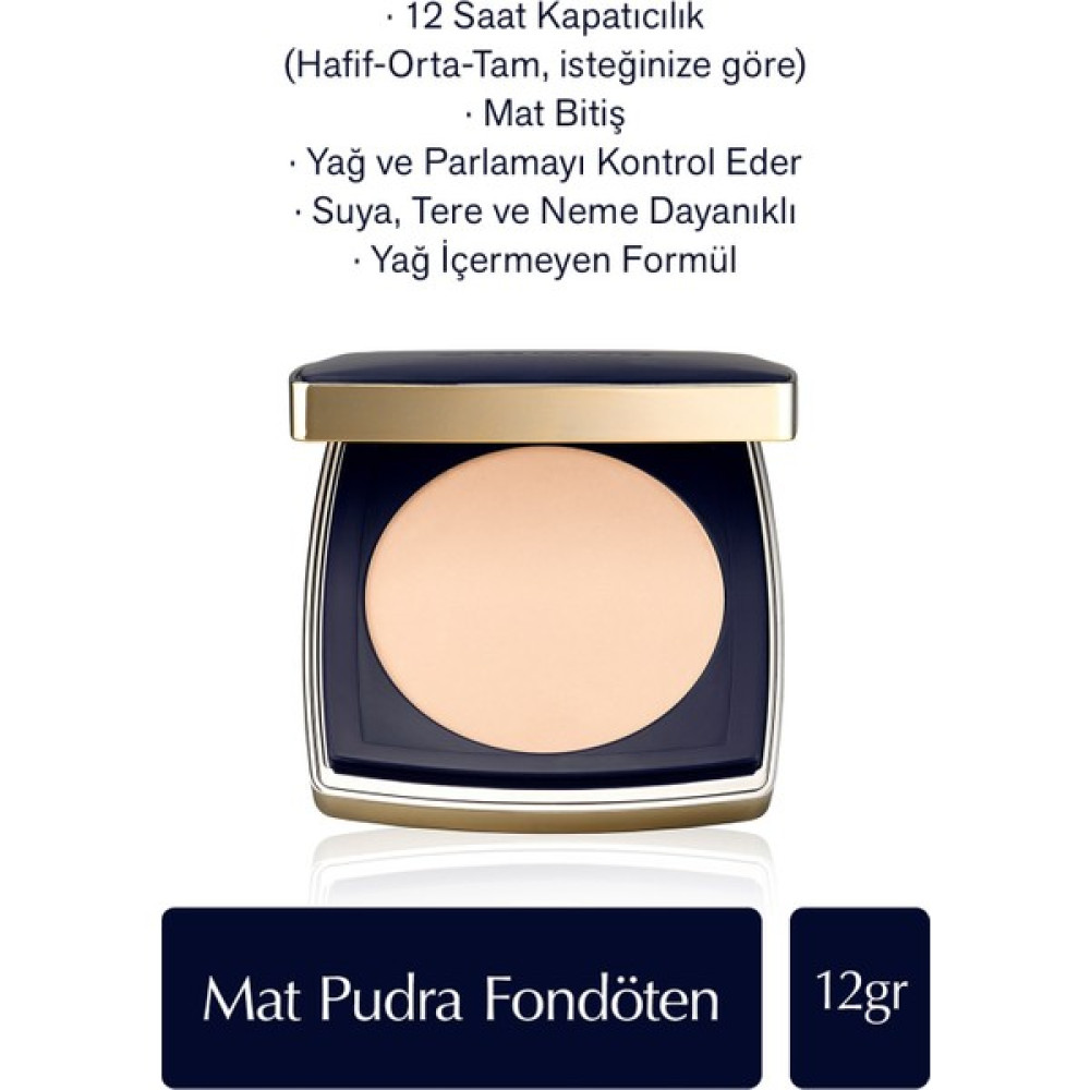 Estee Lauder Double Wear Stay-in-Place Mat Pudra Fondöten - 2C3 Fresco - 12gr Fondötenler Fiyatı
