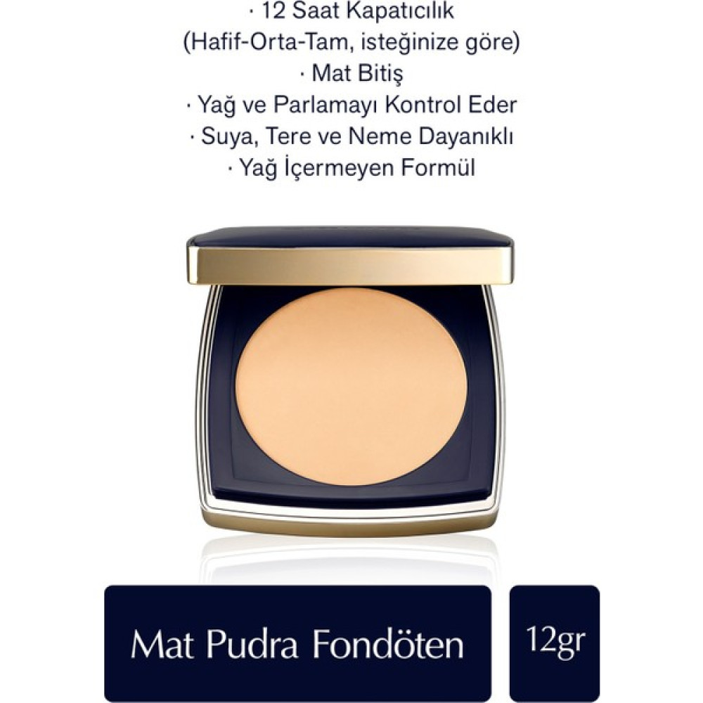 Estee Lauder Double Wear Stay-in-Place Mat Pudra Fondöten - 3W1 Tawny - 12gr - 1 Fondötenler Fiyatı