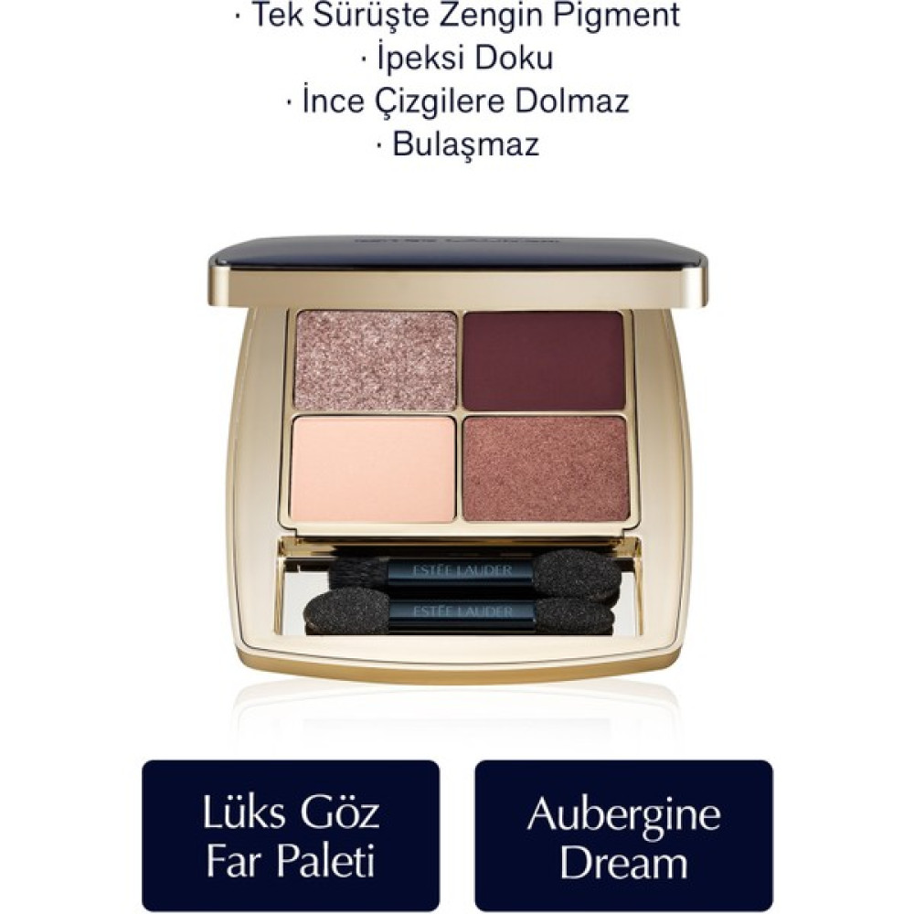 Estee Lauder Göz Farı - Pure Color Envy Luxe Eyeshadow Quad Göz Far Paleti - Renk: 03 Aubergine Dream - 6gr Göz Farı Fiyatı
