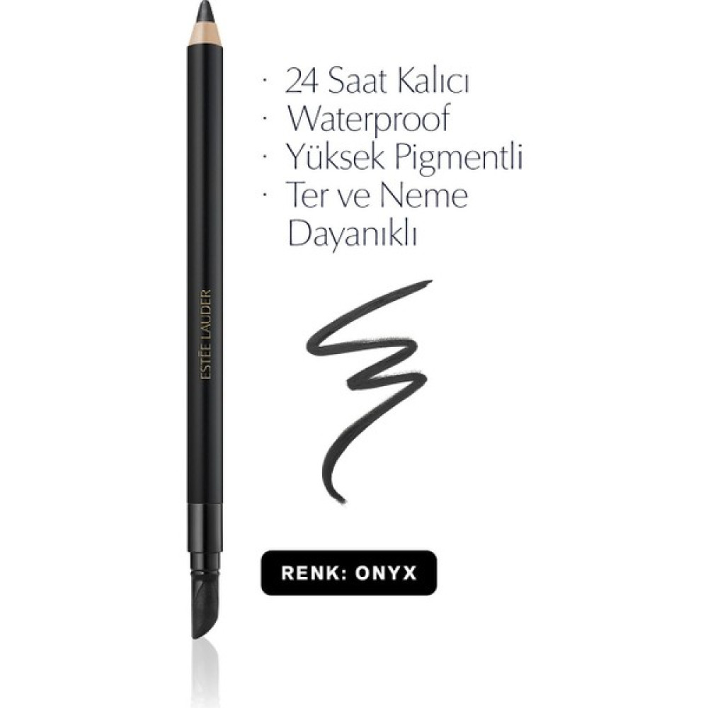 Estee Lauder Göz Kalemi - Double Wear 24 Saat Kalıcı Suya Dayanıklı Waterproof Jel Göz Kalemi -01 Siyah ONYX 1.2g Göz Kalemleri Fiyatı